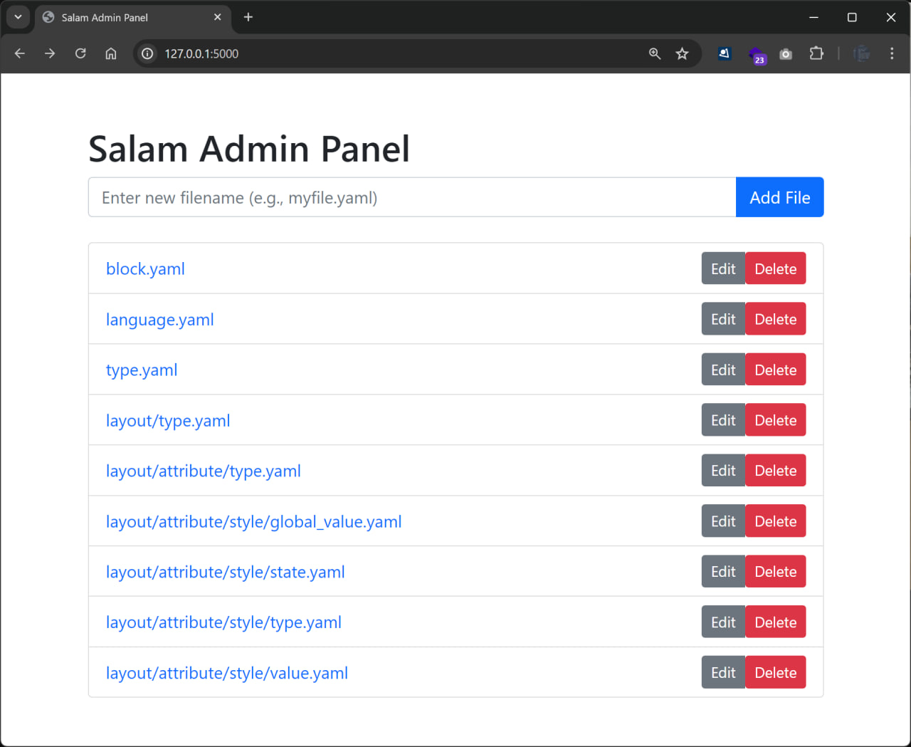 Salam Programming Language Panel